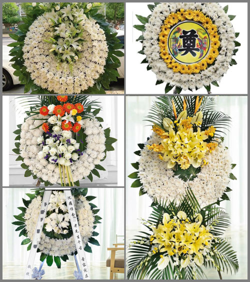 湖北荆门市京山县杨集镇五童观村花圈速递